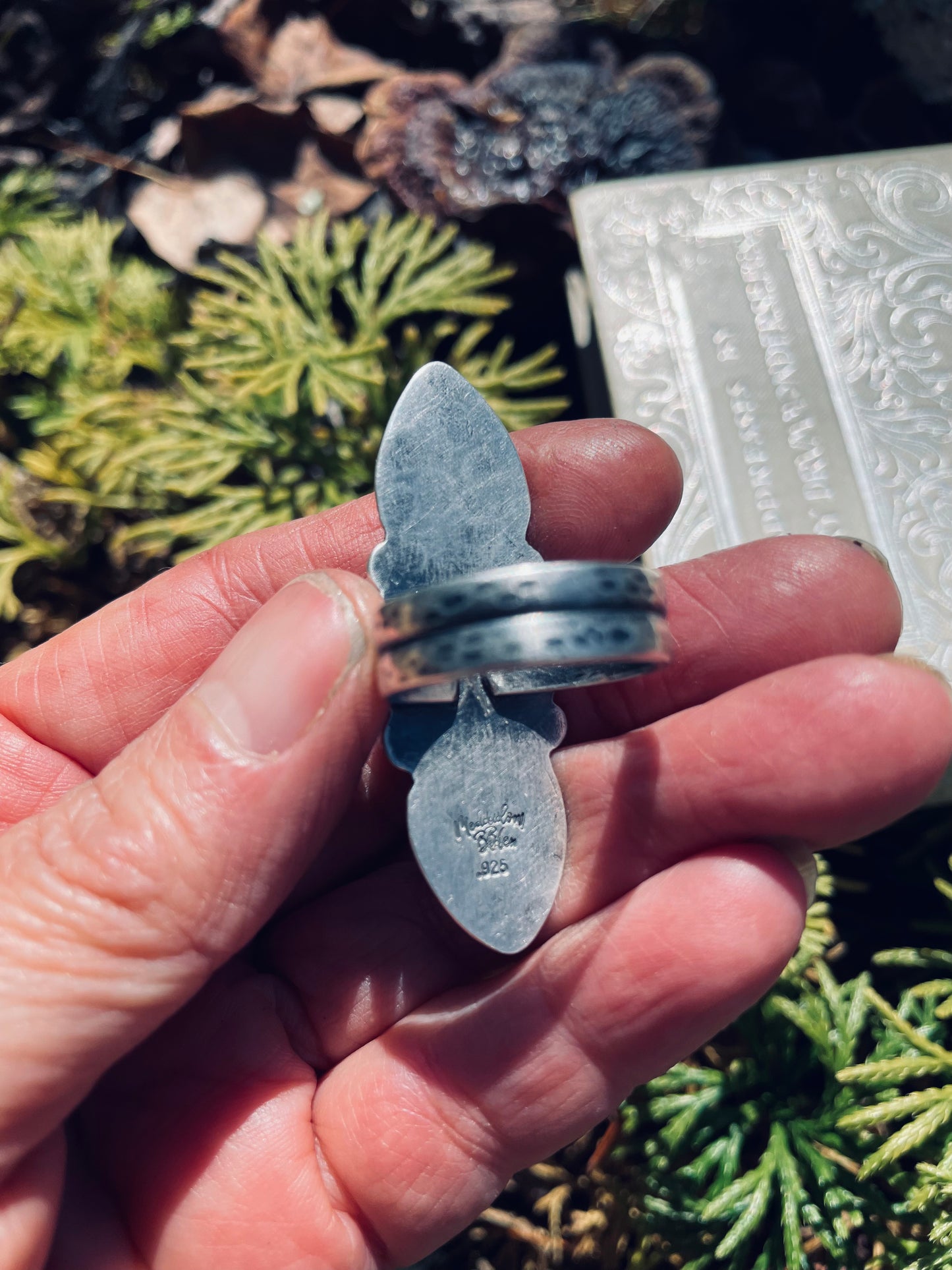 Golden rutile and kyanite sterling ring size